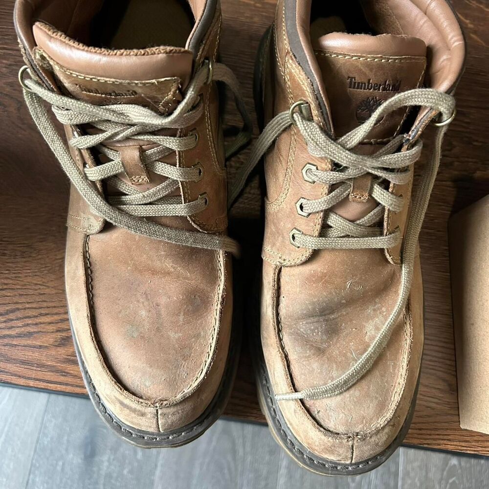 Timberland Men's Brown and Tan Boots